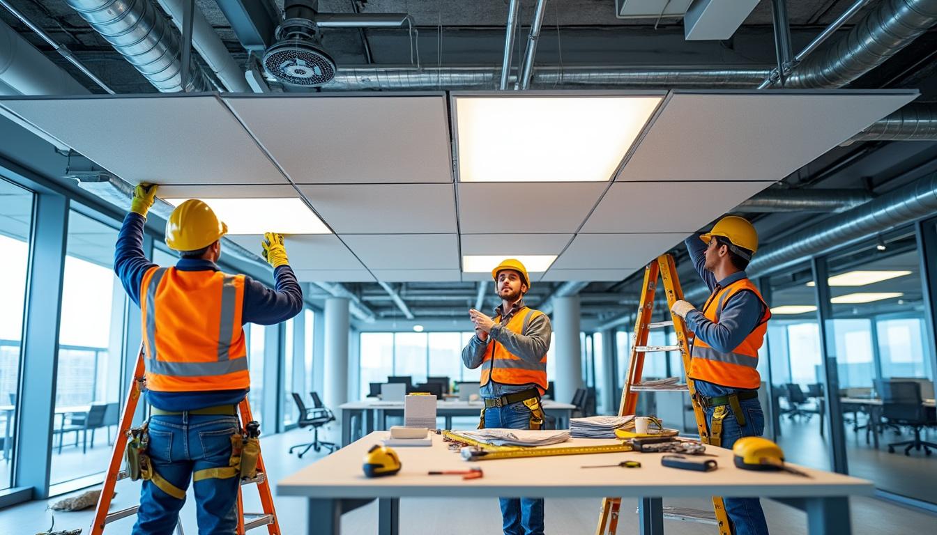 découvrez notre service d'installation professionnelle de faux plafonds, disponible dans toute la france. bénéficiez d'une expertise reconnue pour transformer vos espaces intérieurs avec des solutions esthétiques et fonctionnelles adaptées à vos besoins. contactez-nous dès aujourd'hui pour un devis gratuit.
